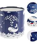 Portable Folding Bathtub For Small Bathrooms And Showers Eco Friendly Soaking Tub Self Contained Spa Vibe Compact Bath Tub