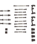 Aluminum Alloy RC Car Pull Rod Kit With Beefed Up Shocks Absorber For C24 C14 C14K C24K RC Cars Easy Install Durable Alloy Upgrade