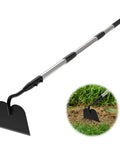 Beast Of A Heavy Duty Garden Hoe With Long Handle For No Sweat Weeding And Tilling, Stand Up Scraping Weeder Tool with 6 Inch Blade in action