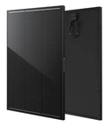 100W N-Type Solar Panel For RV Boat Rooftop Camper And Off Grid Systems, 25.6 Percent Efficiency Monocrystalline Module, panel front and back view
