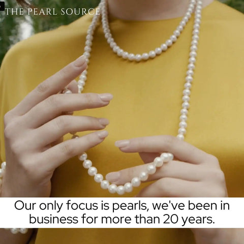 Must Have 14K Gold Akoya Pearl Necklace Bracelet Earrings Set With 18 Inch Princess Length For Women 7.5 To 8mm Round White Cultured Pearls High Luster Classic Elegant Jewelry Trio
