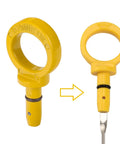 Aluminum Oil Dipstick Pull Handle Replacement For Dodge Chrysler Jeep Models With Viton O Ring And Installation Kit Yellow