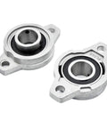 Sturdy 17mm Pillow Block Bearing Unit With Zinc Alloy Housing For Light Duty Use Easy Bolt On Mounting Into Equipment Frames Pre Lubricated Insert Cuts Down Maintenance Includes 2 Pieces For Ease Add Stability No Fuss Get Job Done, 17mm KFL003 pair