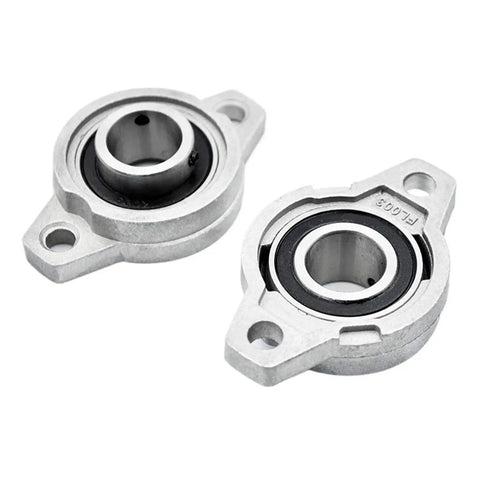 Sturdy 17mm Pillow Block Bearing Unit With Zinc Alloy Housing For Light Duty Use Easy Bolt On Mounting Into Equipment Frames Pre Lubricated Insert Cuts Down Maintenance Includes 2 Pieces For Ease Add Stability No Fuss Get Job Done, 17mm KFL003 pair