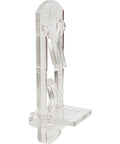 Clear Plastic Locking Shelf Pegs Set Of Six For No Fuss Secure Shelving That Holds Up To Five Pounds Per Peg With Locking Design