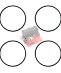 Rock Tumbler Drive Belt For Thumler's A-R1, A-R2, A-R3, A-R6, A-R12 And Model B401 Tumblers, Premium Buna Nitrile O-Ring, 4-Pack