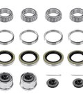 Heavy Duty Double Pack Trailer Wheel Bearing Kits Featuring L44649 L44610 Parts, includes various bearings and seals for easy installation.