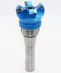 2 Inch Face Milling Cutter Bundle For Aluminum KM12 50mm CNC End Mill Holder With R8-FMB22 Shank shown upright view