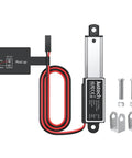 Mini Linear Actuator 12V IP54 Waterproof 42 Lbs 188N Stroke 1.2 In 30 Mm 5 Mm Per Sec Speed Ultra Compact 85 Mm Install Length to 115 Mm Max Extended 4.5 In for DIY Projects with mounting brackets and screws