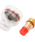 Transparent Glass Cup Welding Torch Accessory Gas Lens With Copper Collet Body Pro Grade High Temp Resistant 2.4mm