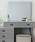 Dresser with 3 Inch Flush Pull Handle Set For Recessed Drawers And Cabinets Black Hidden Pulls, low-profile aluminum alloy design.