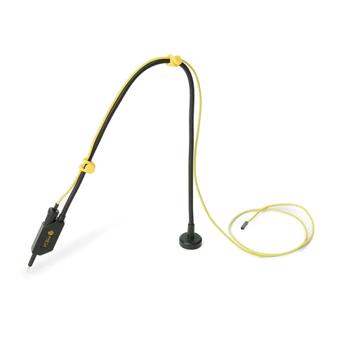 Single probe from Hands Free Probing Kit With Four SQ10 Probes And Test Wires For Your Electronics Workbench on magnetic mount