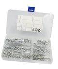 125 Piece Cotter Hairpin Assortment Kit For Truck And Small Engine Repairs in clear organizer case