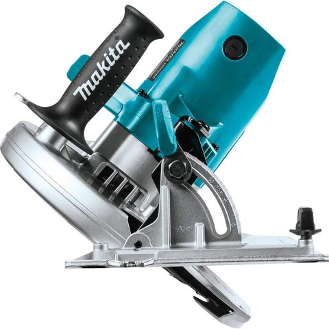 Side view of Ten And One Quarter Inch Circular Saw With Beefy 15 Amp Motor Delivers 4,300 RPM For Fast Clean Cuts Through Beams And Engineered Lumber