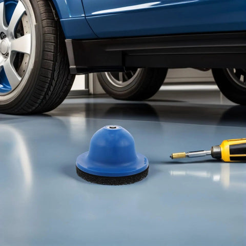 Heavy Duty Polishing Wheel Kit For Car Brakes And Rims With Silicon Carbide Abrasive, Wire Brush Grinders on garage floor