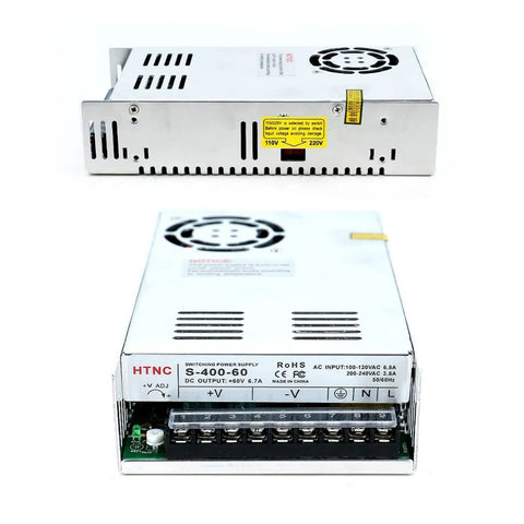 High Torque Nema 34 Closed Loop Servo Stepper Motor With Encoder Driver Power Supply Mach3 Interface Board 4Set Engraver Kit 4.5 To 12 Nm Holding Torque 3 Meter Encoder Cable CNC Ready For Precise Engraving 400W 60V power supply