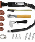 Heavy Duty Tire Patch Tools Kit With 2500 RPM Air Buffer Inner Liner Scraper Tungsten Steel Buffing Wheels and accessories