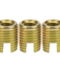 Top Tier 20 Piece Carbon Steel Thread Insert Repair Kit Assortment M2 To M12 Yellow Zinc Self Tapping Inserts For Heavy Duty Auto And Industrial Fixes You Can Trust M2 carbon steel inserts