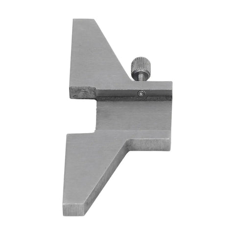 Beefy Depth Gauge Base For Dial And Vernier Calipers With T Bar Attachment, Rock Solid Stainless And Carbon Steel Build, front view.