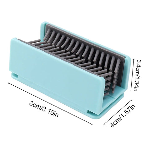 Reusable Silicone Hair Catcher Drain Protector, Bathroom Hair Trap for Shower and Bathtub, wall-mounted design in teal
