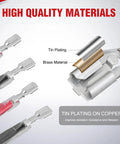 Detail of tin-plated copper terminals on 5 Pin Rocker Switch Jumper Wires Set For Automotive And ATV Console Wiring