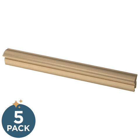 5 Pack Adjustable Drawer Pulls In Champagne Bronze For 2 To 8 13/16 Inch Hole Centers With Classic Curve Design For Cabinets And Furniture Updates Durable Aluminum Handles For Kitchen And Bath Easy Install