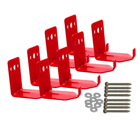 Eight Pack Fire Extinguisher Mount Bracket For Up To 40 Lbs Universal Wall Hanger For Dry Chemical And Water Extinguishers
