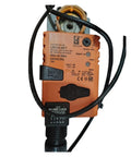 Badass High Speed Electric Damper Actuator Built Slick For Seamless HVAC Airflow Modulation Precision Zone Control mounted with wiring.