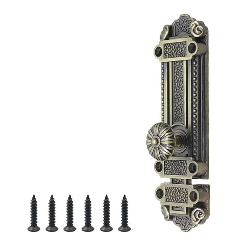 Bronze Slide Door Bolt Gate Security Lock Latch With Mounting Screws for Sliding Doors and Windows Tough As Nails Zinc Alloy