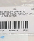 Heavy Duty Padlocking Cover Accessory For 800H Series A Pushbutton Lock N140 Replacement Cover For Industrial Safety Interlock Durable Aluminum Construction Easy Install SKU B480624 Built For Quick Swaps, label