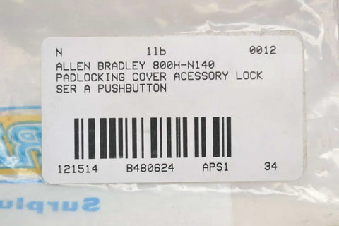 Heavy Duty Padlocking Cover Accessory For 800H Series A Pushbutton Lock N140 Replacement Cover For Industrial Safety Interlock Durable Aluminum Construction Easy Install SKU B480624 Built For Quick Swaps, label