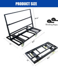 Heavy Duty Folding Table Cart Dolly 1800 Lb Capacity With 4 Swivel Casters Expandable Foldable Transport Cart with binding rope