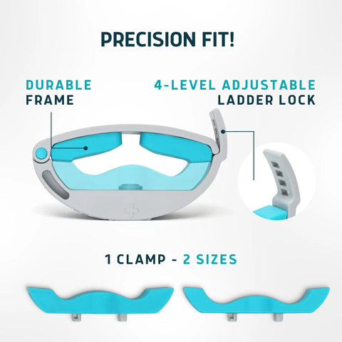 Versa Clamp 2.0 2026 Upgrade Male Incontinence Clamp with Adjustable Pressure Knob, showing frame and 4-level ladder lock.