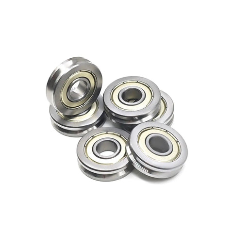 Set of Rock Solid V6000ZZ Deep Groove Ball Bearings 10 Pack Sealed V Groove Guide Pulley Sheave 10x30x8mm stainless steel