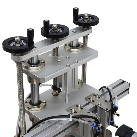 Built Like A Tank Automatic Pneumatic Liquid Paste Filler With Smooth Moving Conveyor Belt dual head mechanism and stainless steel components