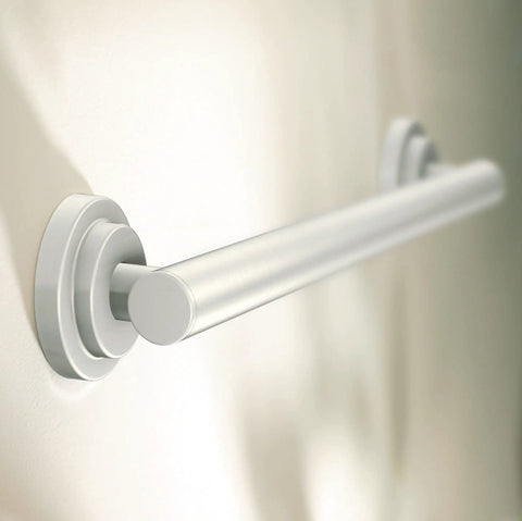 24 Inch Stainless Steel Bathroom Grab Bar In Brushed Nickel, Heavy Duty Safety Bar With Comfort Grip Pad, wall mounted