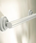 12 Inch Stainless Steel Bathroom Grab Bar With Brushed Nickel Finish, ADA Compliant Safety Bar, Non Slip Grip Pad, side view