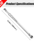 Sliver Chrome Shift Linkage Gear Shifter Replacement For Harley Davidson Electra Glide Road King Street Glide Road Glide Trike Glide Softail Dyna 1986 To 2023 Ride Ready Aftermarket Upgrade For Touring Models And Big Twin Cruisers, 12.6in chrome linkage