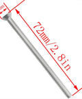 RP196 Stainless Steel Faucet Cover Screws Set, 2.9 Inch Decorative Bath and Shower Panel Fasteners, close-up of a single screw
