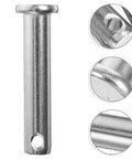 5 pcs Heavy Duty Stainless Steel M8x40 Flat Head Pins For Scaffolding Fixing with clear positioning hole and smooth finish.