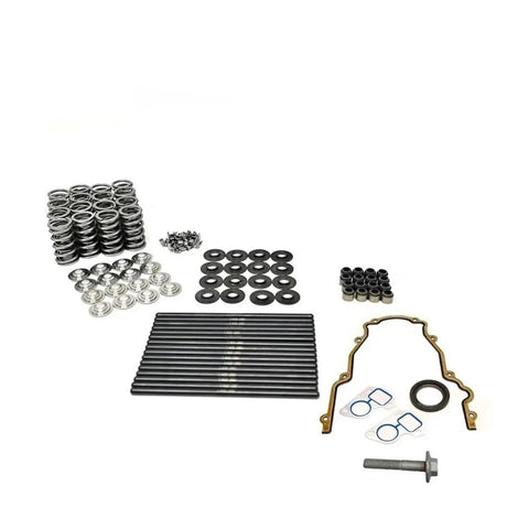 Stage Two Camshaft Kit With Heavy Duty Valve Springs And Steel Retainers Easy Bolt On Upgrade For Gm Ls1 Ls2 Ls3 Motors parts layout on white background.