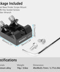 Rock Solid Flat Base Finder Scope Bracket Mount With Dovetail Base Dual Lock Thumbscrews M6 Screws Synta Style Compatibility