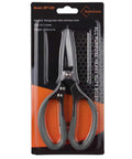 Heavy Duty All Purpose Scissors 8.5 Inch Pro Grade Stainless Steel Blades With Frosted Gray Comfort Grip Handle in packaging