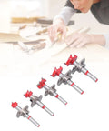 Top Shelf Forstner Drill Bit Kit For Precision Woodworking And Furniture Crafting features 5 alloy hole cutters in use.