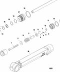 Exploded view of Trim Cylinder Seal Kit For MerCruiser Sterndrive R MR Alpha One Gen I II And Bravo I II III Models Sierra 18 2649