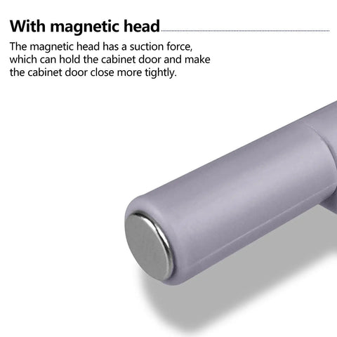 Magnetic Push Latches For Cabinets Dual Opening Doors Pop Out Hardware with magnetic head for tight closure