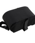 Under Seat Bike Bag With 3D Shell Ultra Lightweight 0.75L Storage Pouch, featuring hook-and-loop strap, black polyester.