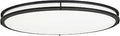 Owens 32 Inch Integrated LED Ceiling Light Dimmable Matte Black With White Frosted Lens for modern interior spaces