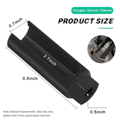 Oxygen Sensor Socket With Side Wire Cutout Half Inch Drive And Seven Eighths Inch 6 Point O2 Sensor Wrench Removal Tool