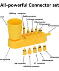 All-powerful connector set with funnel and labeled parts for Bike Brake Bleed Kit For SRAM Avid Hope Formula Hydraulic Disc Brakes